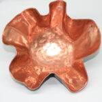 Curly copper bowl